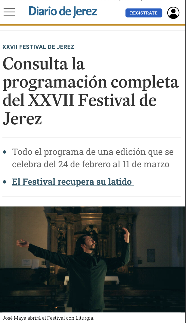 Festival de Jerez - Liturgia
